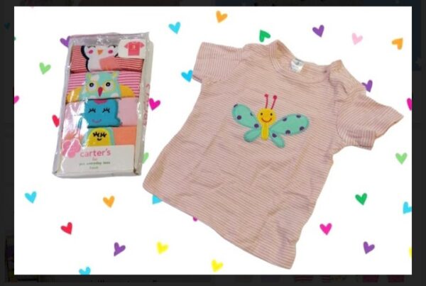 camiseta carters set por cinco niña